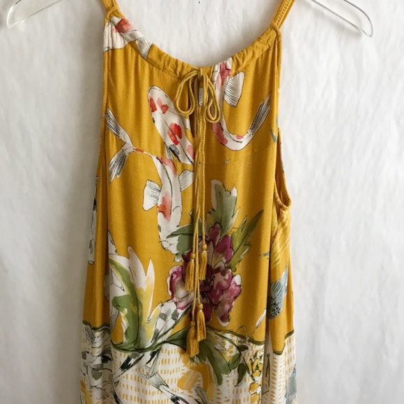 Anthropologie One September Floral Embroidered Paradiso Koi S Halter Maxi Dress - Picture 7 of 11